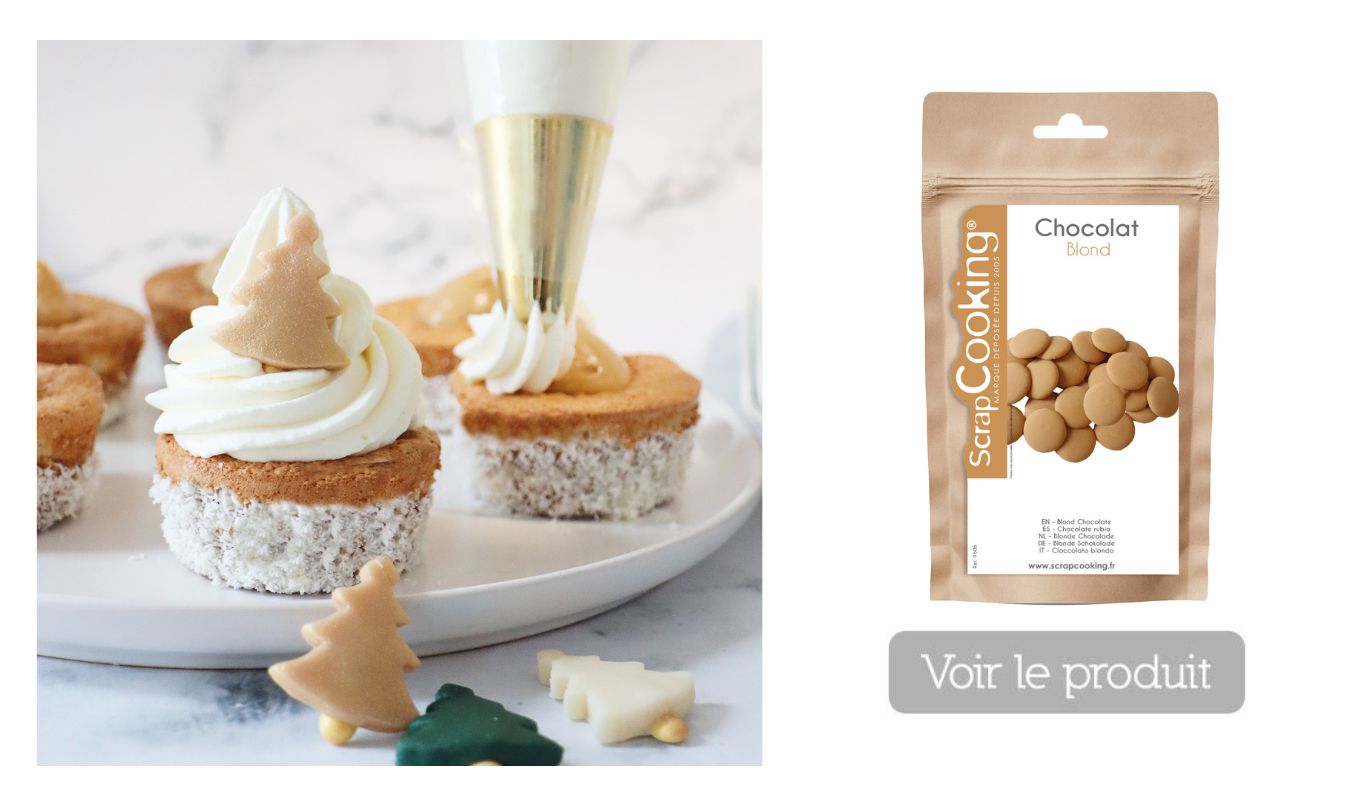 Moelleux coco caramel - chocolat blond - ScrapCooking